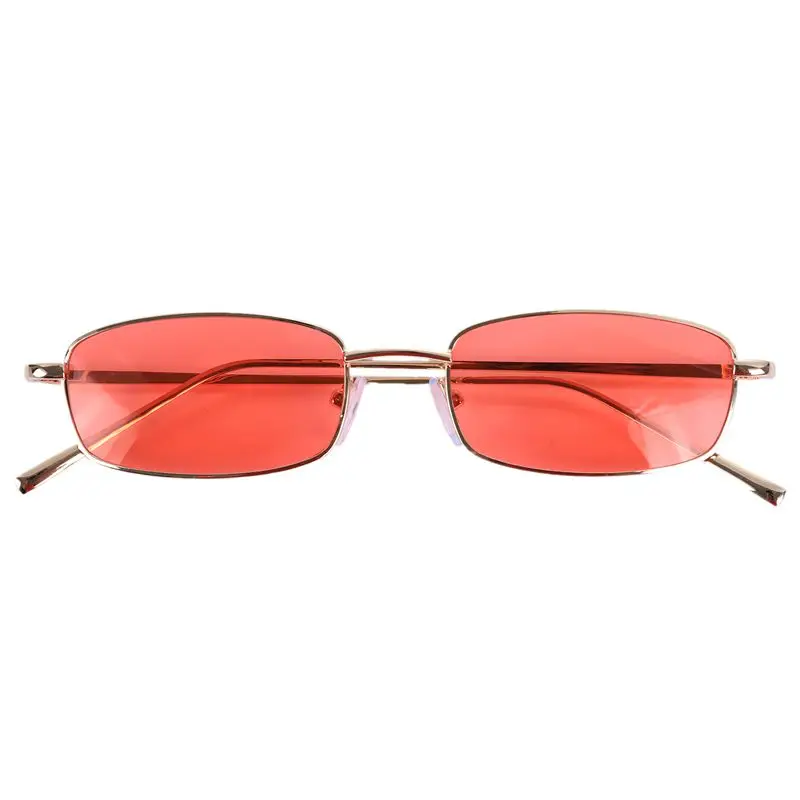Vintage sončna Očala Ženske Moški Pravokotnik Očala Majhne Retro Odtenki sončna očala ženske S8004 zlato okvir Oranžna