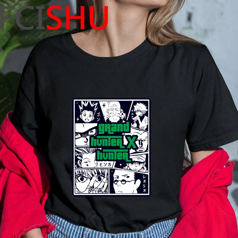 Vroče Anime Hunter X Hunter Majica s kratkimi rokavi Moški HISOKA MOROW Grafični Smešno Risanka T-shirt Hip Hop Poletje Tshirt Ulične Vrh Tees Moški