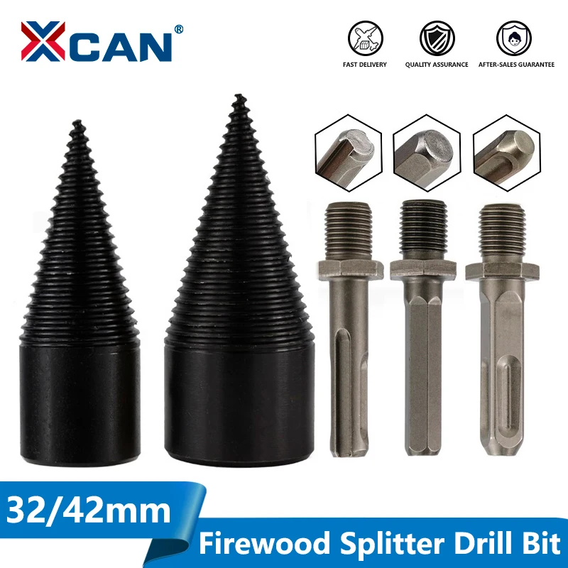 XCAN 1pc 32mm/42mm HSS Drva Cepilec Drill Bit Krog/Hex/Trikotnik Kolenom Lesa Split Cone Drill Bit Lesnoobdelovalnih Orodja