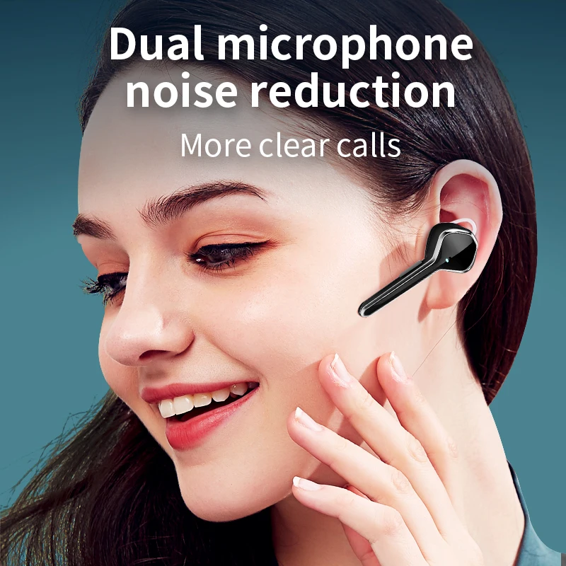 YMY P3 Bluetooth Slušalke Stereo Slušalka Slušalke z Dvojno Micphone Zmanjšanje Hrupa Brezžični Čepkov s Polnjenjem Primeru