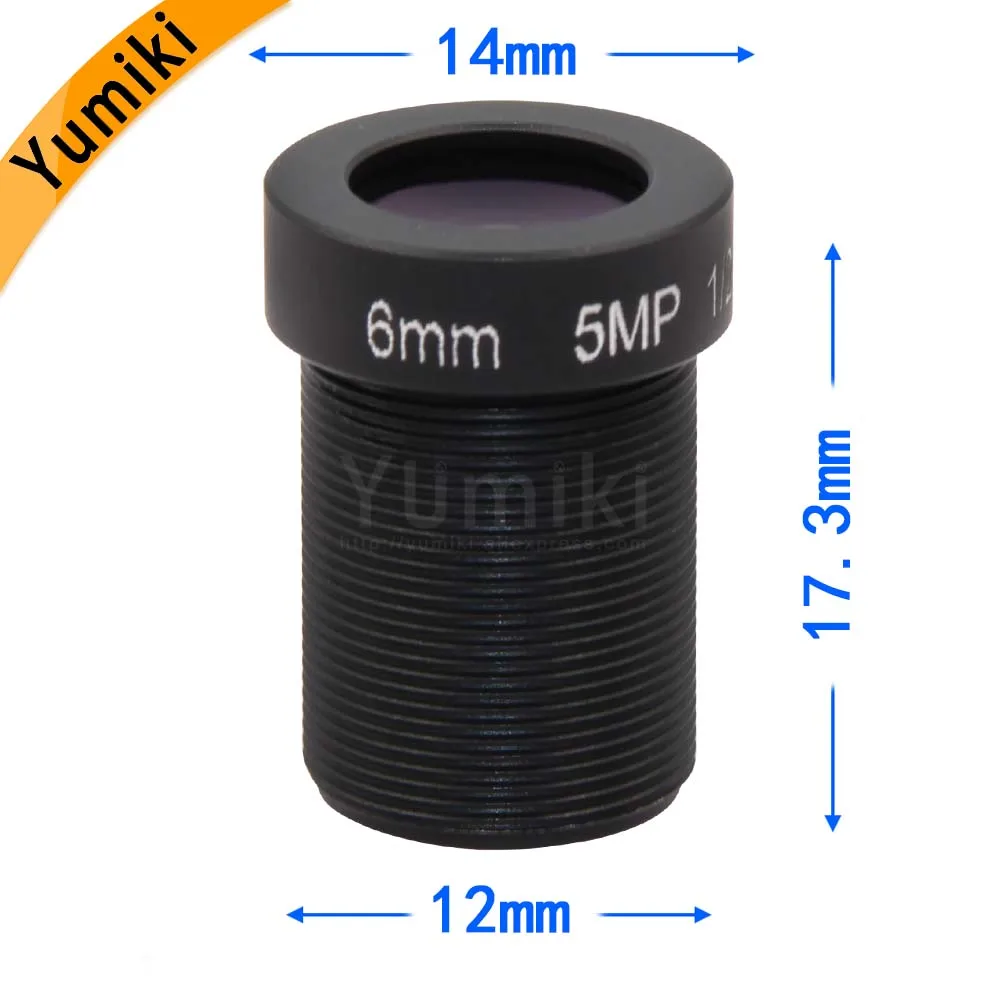 Yumiki 5.0 Megpixel M12 MTV 6 mm 5MP HD CCTV kamere Objektiv Kamere IR HD Varnostne Kamere Objektiv Omejeno Iris