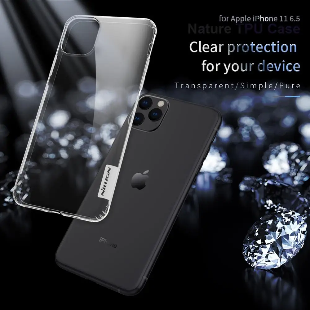 Za iPhone Mini 12 11 Pro MAX X XR XS Max Primeru Ohišje Nillkin TPU 0,6 mm Tanek Silikonski Pokrovček za iPhone 8 7 6 6s Plus 5S SE 2020