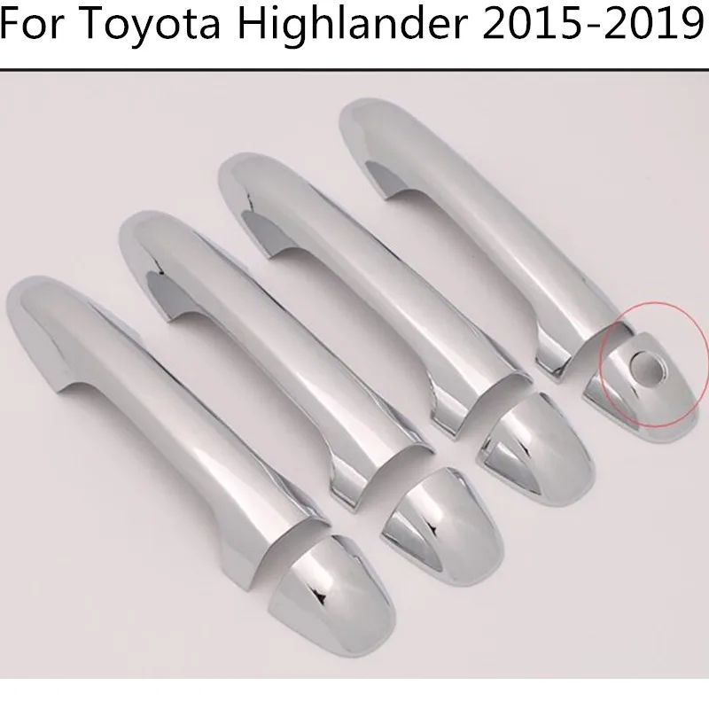 Za Toyota Highlander - 2019 Razkošno Chrome Vrat Ročaj Avto Zajema Dodatki Avto Nalepke Avto Styling Kluger GX XU50
