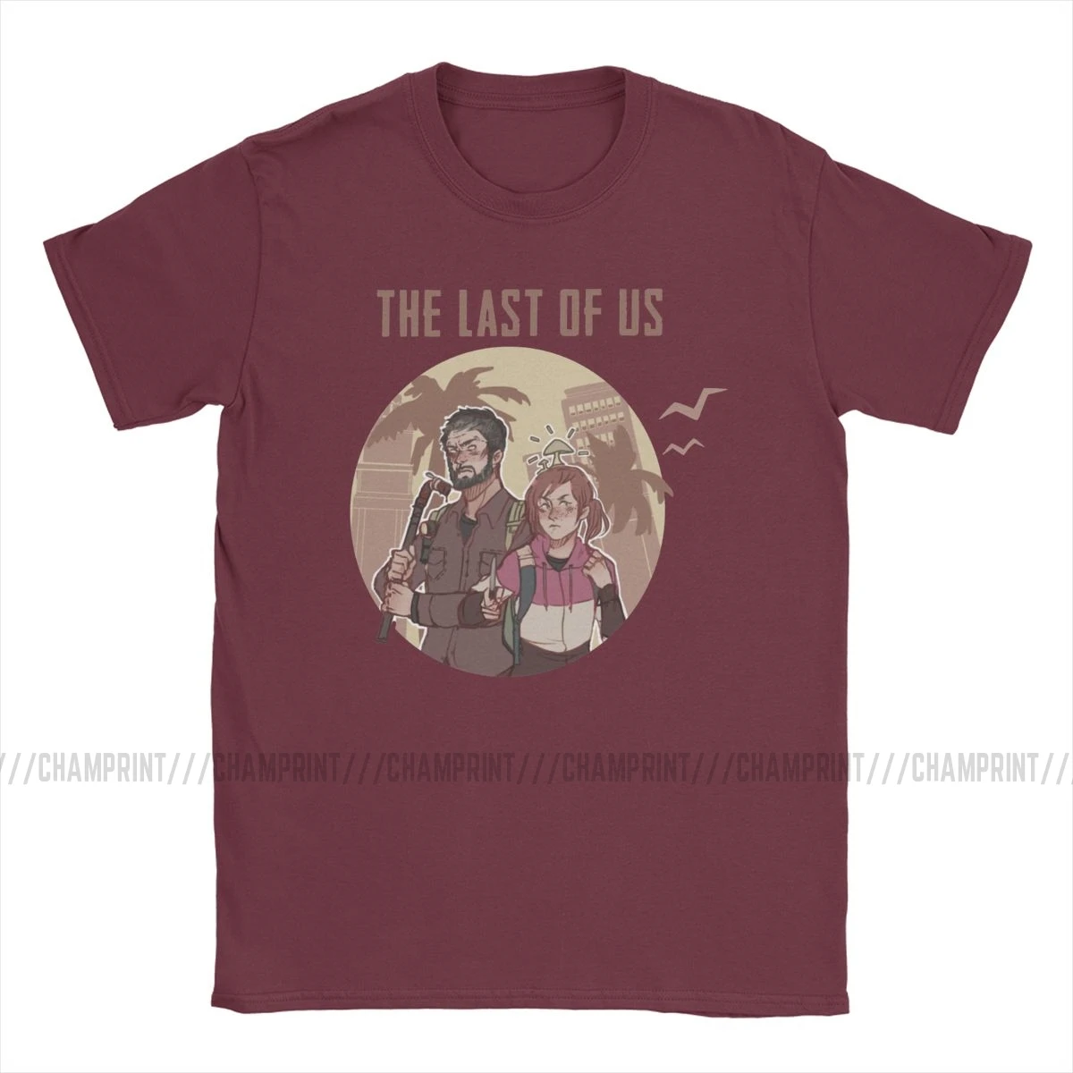 Zadnji Nas Ellie Joel Igre T-Majice za Moške Duhovit Čistega Bombaža Tee Shirt O Vratu Kratek Rokav T Shirt Grafični Oblačila