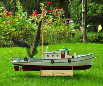 NIDALE Model Obsega 1/25 NAXOS RC Ribiško ladjo daljinski upravljalnik lesa čoln SC MODEL komplet
