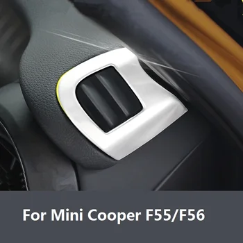 Iz nerjavečega Jekla, Avto armaturne plošče Vent Kritje Nalepke Strani Sredini Vtičnica Ornamenti Trim za Mini Cooper F55 F56 2016 2017