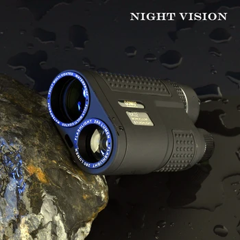 Gomu 8x32 Night Vision Teleskop Oko Večnamensko Področje uporabe Kompaktna Z vgrajenim Polnilna Svetilka Za Lov Najboljše