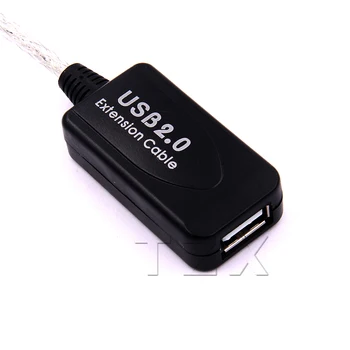 Vroče Prodajo 5 metrov USB 2.0 Moški-Ženski Kabel Aktivni Repetitor, USB Podaljšek Podaljšek Kabel Adapter
