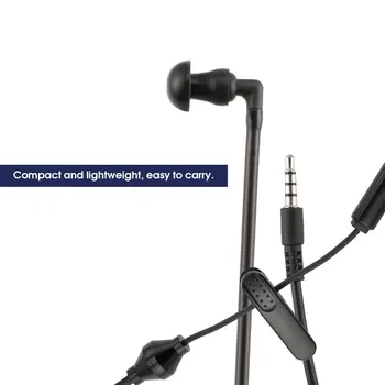 Črna 3,5 mm Zračno Cev Slušalke Anti-sevanje Stereo Slušalke Prikrito Akustična Cev Slušalka Skupna Slušalke za V uho Žično ONLENY