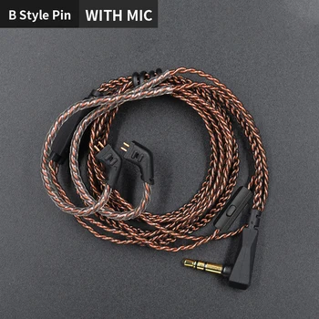 KZ ZST ZSN ZS10 pro ZS3 ZS6 AS16 AS12 ZSN Pro Slušalke Z Micrphone kabel 2PIN pin nadgradnjo kabel žične Slušalke z mikrofonom