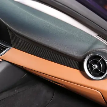 Ogljikovih Vlaken Slog Za Alfa Romeo Giulia 2017 2018 ABS Plastike Co-Pilot Okrasni Pokrov Plošče Trim Za Levo Roko Voznika