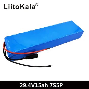 LiitoKala 7S5P 29.4 v 15Ah električna kolesa, motorna ebike skuter 24v li ionska baterija 18650 polnilna litij baterije 15A
