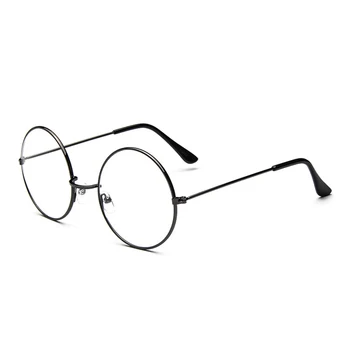 Vintage Krog Očal Okvir Jasno Objektiv Za Moške Kovinski Okvir Spektakel Oči Očala gafas De Sol Spektakel Navaden Očala