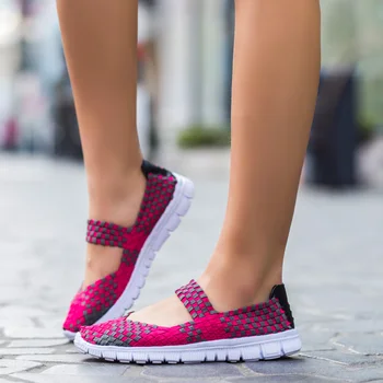 Ženske Sandali 2020 Ženske Poletne Športne Stanovanj Zapatos De Mujer Tenis Plus Velikost 35-42 Modi Dihanje Ročno izdelani Čevlji