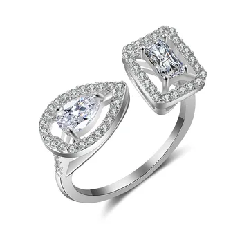 2021 nov modni rose zlata, srebrna barva hruška princesa modni prstan za dekle ljubitelje ljubezen Božično darilo nakit trgovini R5098