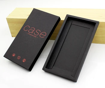 100 kos Vroče Prodajo Univerzalni Črni Karton Paket Embalaža Škatle za iPhone 6 6S Zaščitna Primeru Mobilni Telefon