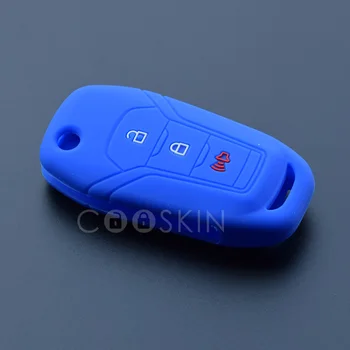 Silikonske gume, avto ključ lupini primeru zajema rokav set za FORD Focus Fiesta Ecosport Kuga Pobeg flip zložljiva daljavo brez ključa 10pcs