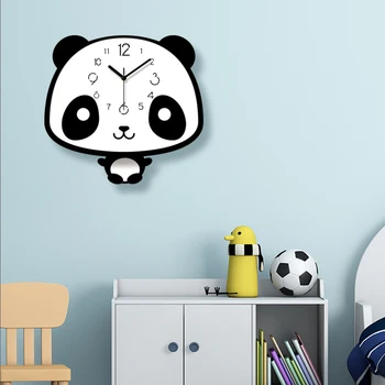 Ljubek Otroški Sobi Stenske Ure Panda Tip Otroke Darila, Stenske Ure Dekor Tiho, Nemo Doma Ure Cartoon Stenska Ura