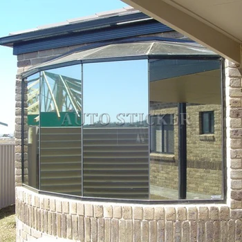 50 cm*200 cm/veliko Ogledalo Srebro Sončno Okno Film Izolacija UV Reflektivni En Način Zasebnosti Avto Home Office Dekoracijo