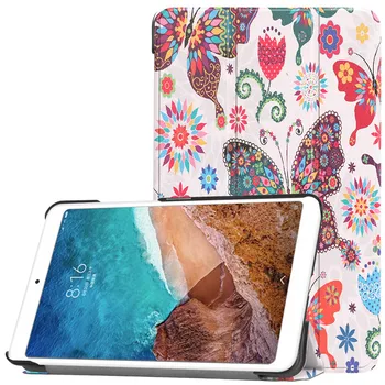 Tri-krat Slim PU Usnjena torbica Za Xiaomi Mi Pad 4 MiPad4 8 inch Naslikal Smart stojalo za xiaomi Mi Pad4 Mipad 4 8.0