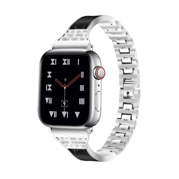 ženska kovinski trak za Apple watch trak 40 mm 38 mm 44 42mm iwatch Diamond keramike watchband za apple watch 5/4/3/2/1