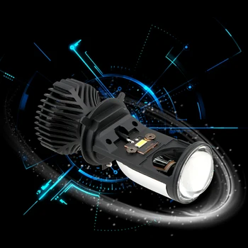 Žaromet H4 LED Mini Projektor Objektiv 90W/Par Hi/Lo Snopa Žarometov Canbus H4 LED Avto Žarnice, Avtomobilizem Lučka za Pretvorbo Komplet