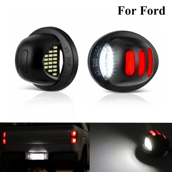 Za Ford F150 F-150 F-250 F-350 F-450 F 150 250 350 450 12V Bela Rdeča 18 LED Številko registrske Tablice Svetlobe Avto Žarnice 12V