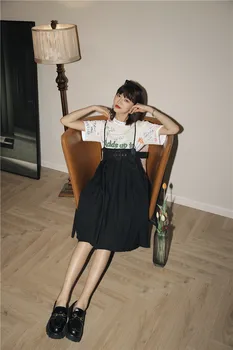 CHEERART Poletje Naguban Suspender Obleka Ženske Črna Koleno Dolžina: Špageti Trak Obleko Priložnostne korejski Modnih Oblačil