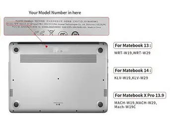 Za Huawei Matebook 13 Primeru Kristalno Pregleden Trdi Prenosni računalnik Kritje za Huawei Prenosnik Dodatki za Matebook D14 D15 2020 Primeru