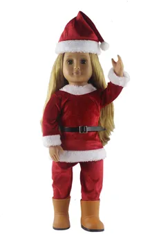 18 inch Lutka, ročno izdelane Božično oblačila, obleko za obleko oblačila obleko za 18