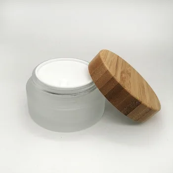 30 g 50 g 100 g motnega stekla krema prazen kozarec ekološko prijatelj bambusa pokrov za nego kože kreme posodo kozmetične embalaže
