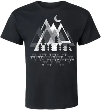 Gorsko Geometrijski - Men ' s Kratkimi Rokavi Graphic T-Shirt prišlekov Poletje, Mens Kul Tee 2020 Dihanje Vse Bombaž Tshirt