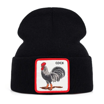 2020 novega, petelin živali plesti klobuk za moške in ženske, jeseni in pozimi moda kapa toplo smučarsko kapo kapa klobuk