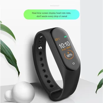 Nov M4 Smart Band Manšeta Watch Fitnes Tracker Zapestnica Barve Dotik Šport Srčni Utrip, Krvni Tlak Monitor Moški Ženske Android