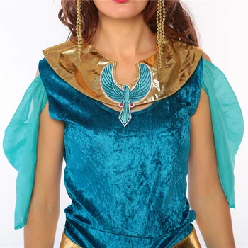 UTMEON Seksi Ženske, Kraljica Egipta, Kleopatre Kostum pustna Oblačila Halloween Egiptovski Kostum Etnične Oblačila