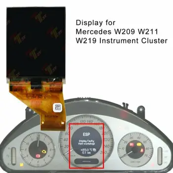 Instrument Grozd LCD-Zaslon Zamenjava Za Mercedes Benz W209 W211 W219 Pixel Popravila S Ploski Kabel