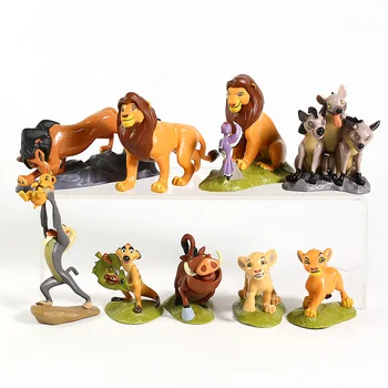 Levji Kralj Simba PVC Številke Klasična Risanka Igrače Otroci Darila 9pcs/set