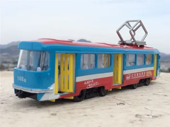 Visoko simulacije Potovanja avto,1:32 obsega zlitine potegnite Klasične tramvaj model,Centralno Mesto Tramvaj Bus,brezplačna dostava