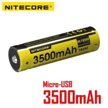 1 kos NITECORE NL1835R USB Polnilne Baterije 3500mah 3,6 V 5A Li-ionska baterija NL189 NL1834 NL1835 posodobi različico