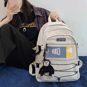 DIFA Vodoodporni najlon Ženske Nahrbtnik Visoke kakovosti vrvico potovalna torba unisex Velike zmogljivosti schoolbags za študente Mochilas