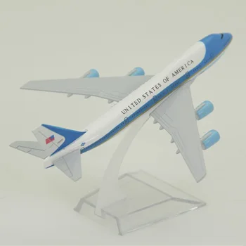 16 1:400 letala 747 B747-300 model Air Force One z osnovno zlitine letalo letalo zbirateljske zaslon toy model