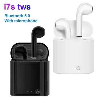 I7s tws Brezžični Čepkov Slušalke Slušalke Bluetooth 5.0 Slušalke šport Čepkov Slušalke Z Mikrofonom Polnjenje polje Za pametne telefone