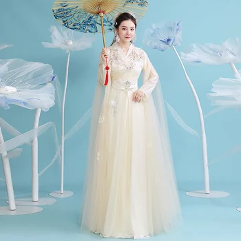 Kitajski Tradicionalni Hanfu Kostume Kitajski Slog Vezenje Pravljice Elegantno Obleko Izboljšano Hanfu Obleko Uspešnosti Kostum SL4147