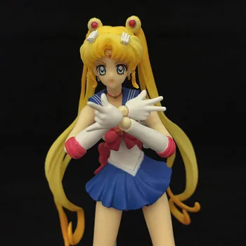 15 cm Vroče Sailor Moon Japonski Anime Perifernih Akcijska Figura Model Igrača 1/8 Obsega Slikana Slika 20. Obletnico Spremenljivka Darilo