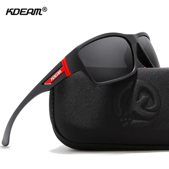 KDEAM Prostem Polarizirana Sončna Očala za Moške Sonce Očala, UV Zadrgo Primeru Vključeni Športna Očala KD510