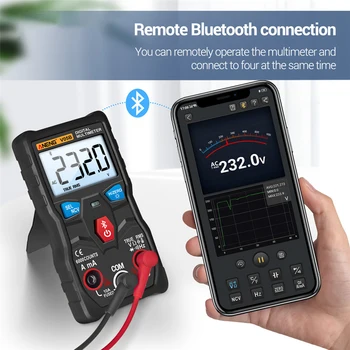 V05B Digitalni Bluetooth Multimeter 6000 Count True RMS Auto Razpon DC/AC Napetost Tester HD ozadja Kapacitivnost Odpornost Meter