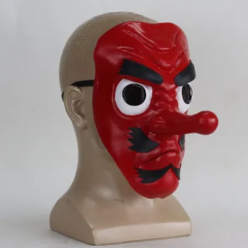 Demon Slayer Kimetsu ne Yaiba Urokodaki Sakonji Cosplay Maska iz Lateksa Čelade, Pokrivala Hannya Tengu Maske za noč Čarovnic Pustni Rekviziti