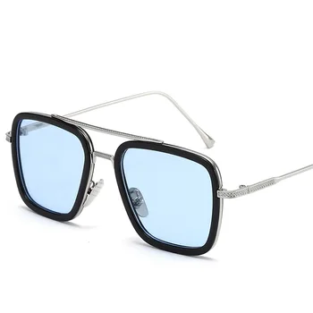 Luksuzni Steampunk Moških sončna Očala Tony Stark, Iron Man, sončna Očala Letnik Kovinskih Očal Steam Punk Sunglass UV400 Moški Ženski