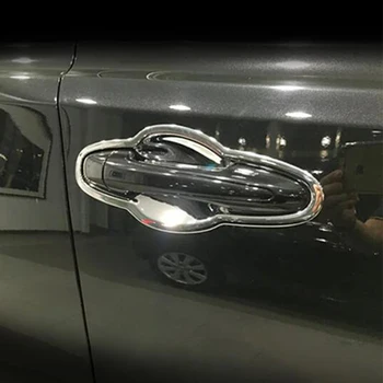 Za Toyota RAV4 2013 2016 2017 2018 Dodatki Avto Styling ABS Chrome Vrata varstvo Ročaj Skledo Kritje Trim
