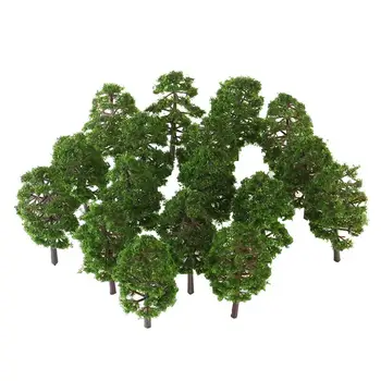 20pcs 9 CM Pokrajino Pokrajina Model Tree Model Igrača Za Otroke, Poroke Miniature Doma Vrt DIY Okraski Umetna Rastlina